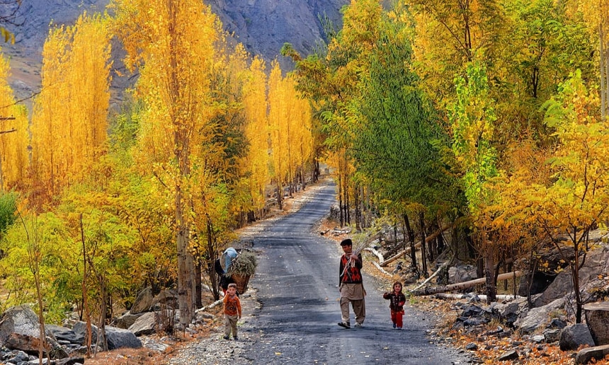 Winter tourism in Hunza and Skardu snow landscape