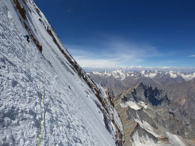 Traverse over to the summit